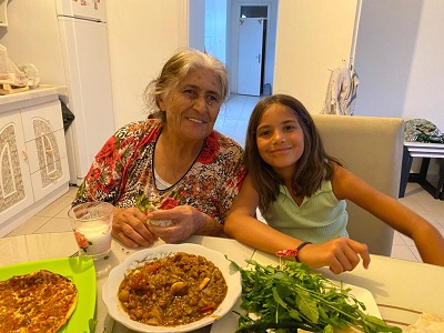Su and grandma in Hatay, Turkey